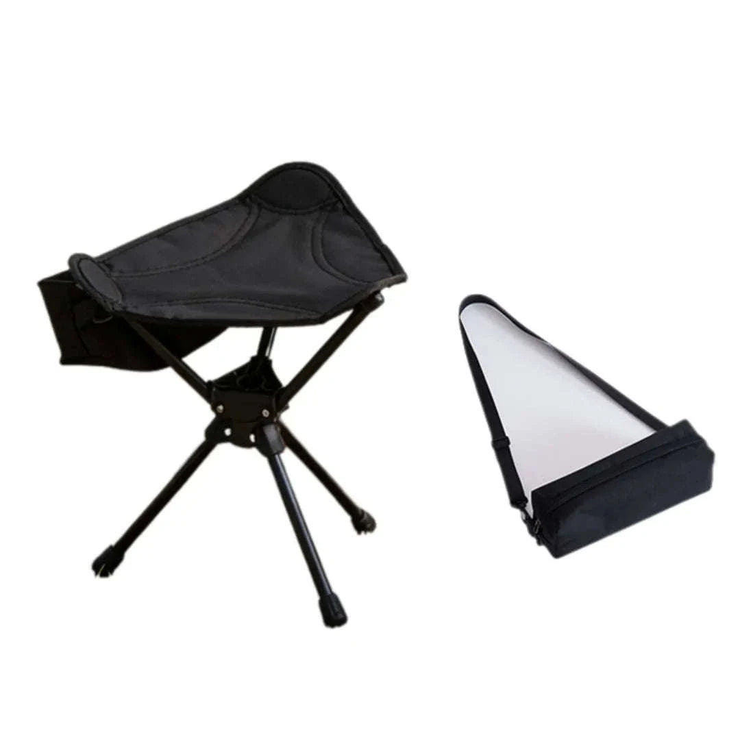 360° Swivel Camping Stool for Hiking, Fishing and Travel-Green