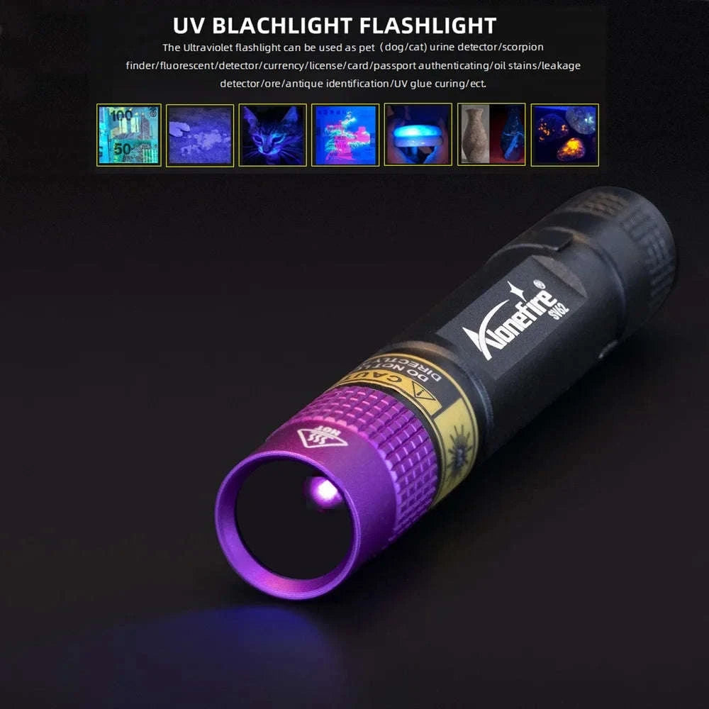 365/395nm UV Flashlight Mini Blacklight Detector-SV62 365NM
