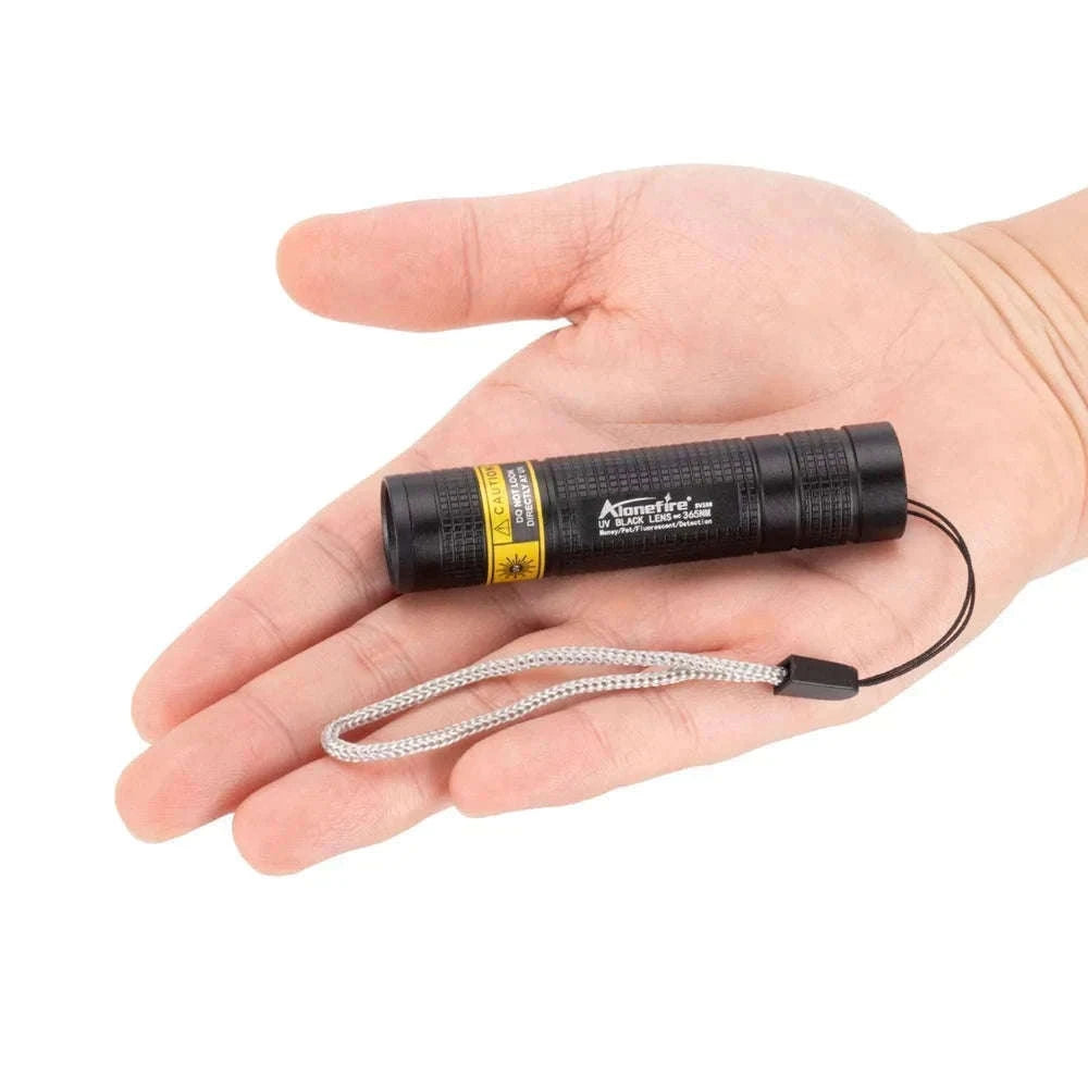 365nm Mini UV Blacklight Flashlight USB Rechargeable-365nm