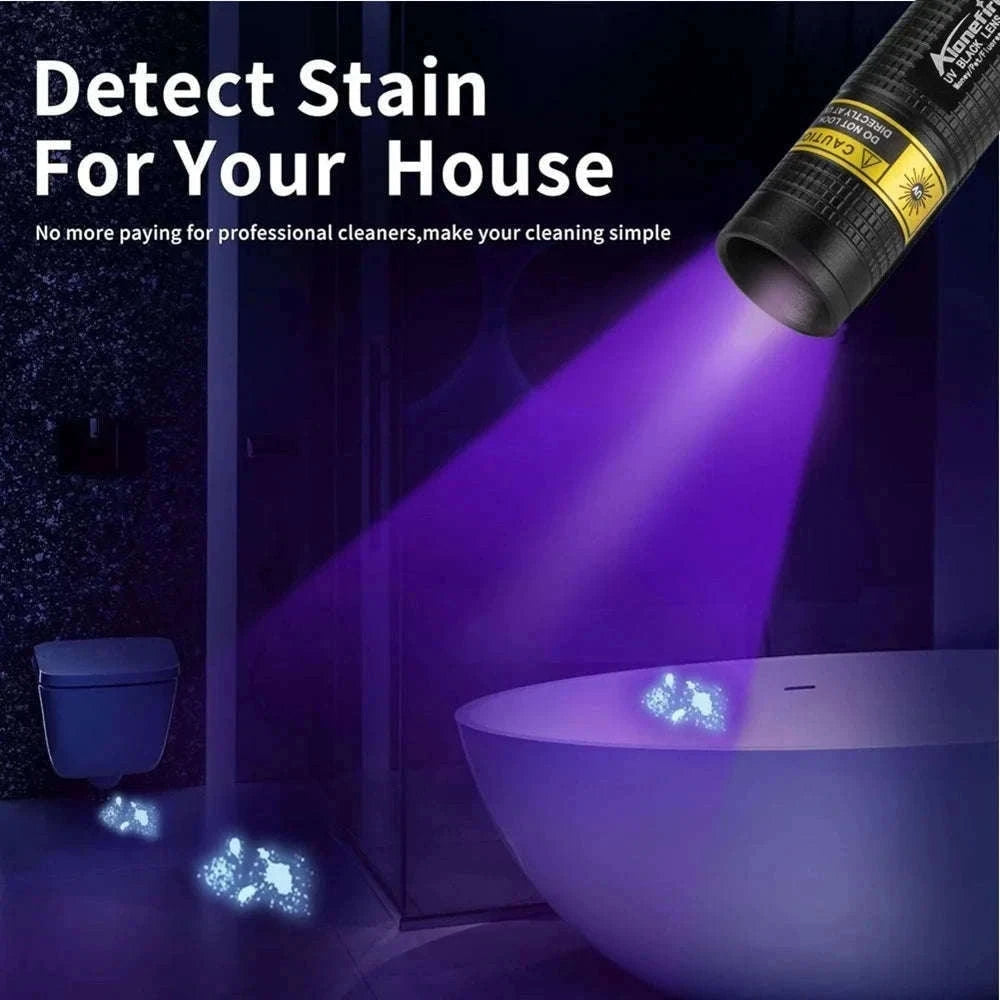 365nm Mini UV Blacklight Flashlight USB Rechargeable-365nm
