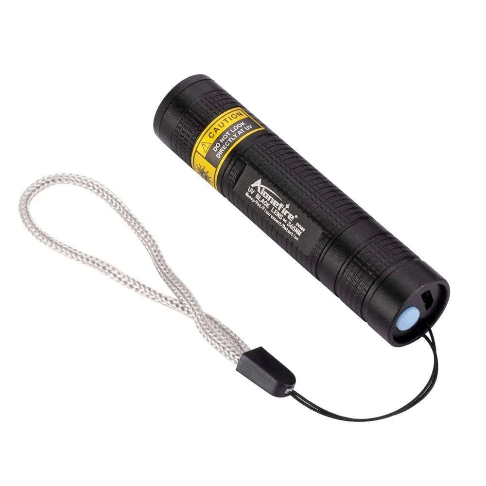 365nm Mini UV Blacklight Flashlight USB Rechargeable-365nm
