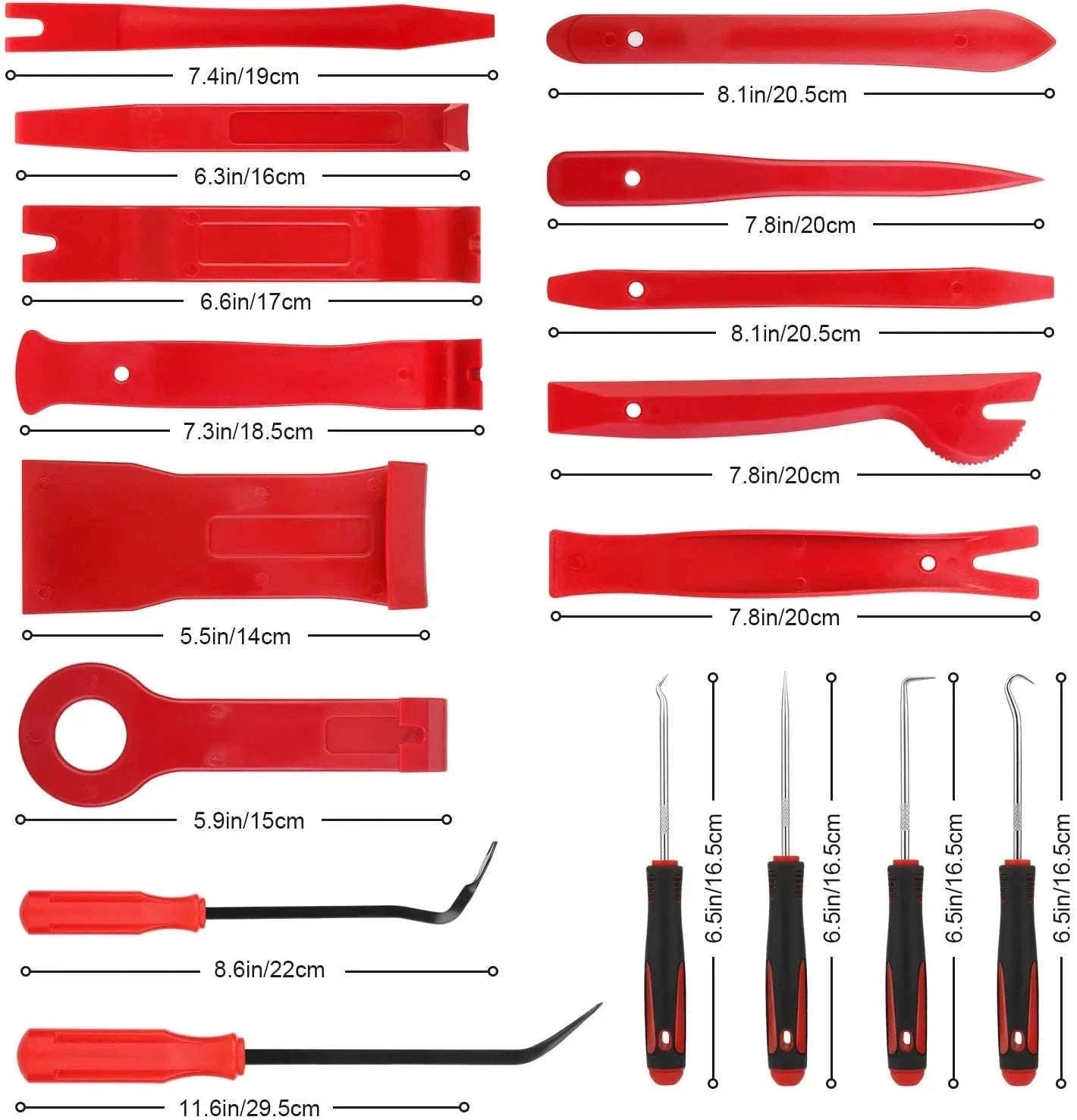 38-Piece Car Audio Repair Tool & Interior Trim Removal Kit-38PCS Red box / france