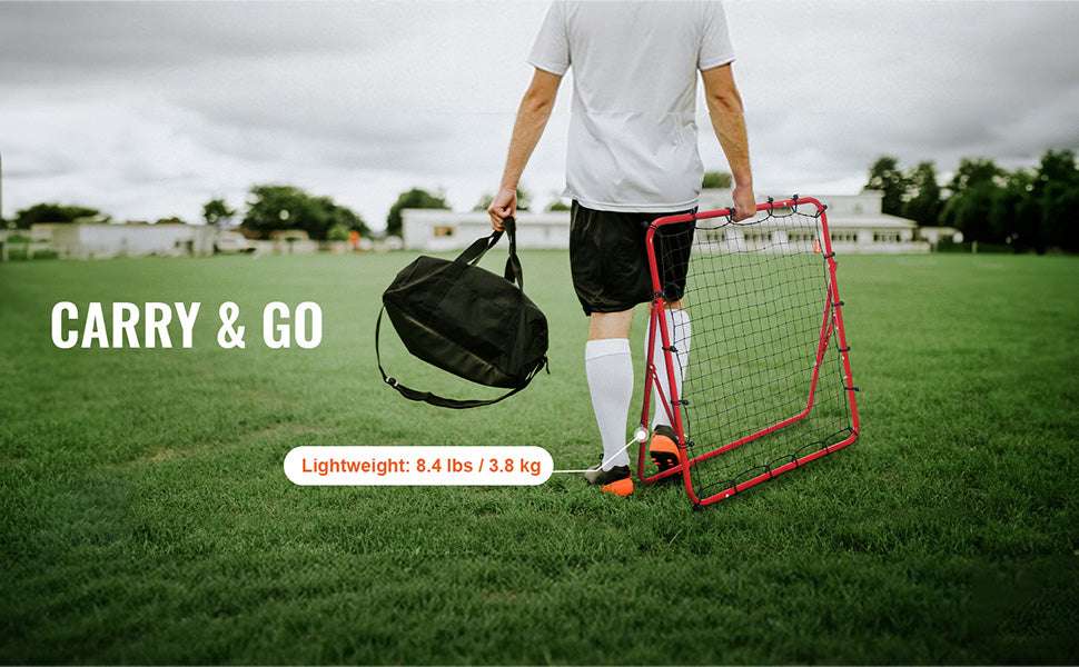 39x39FT Soccer Rebounder Net with Adjustable Angles & Foldable Design-39X39FT / CZECH REPUBLIC