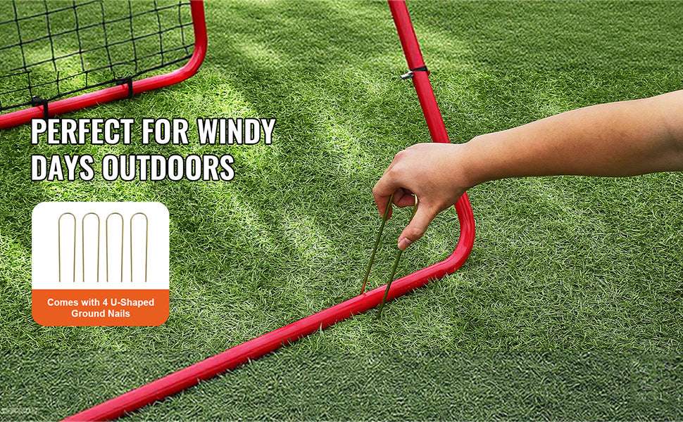 39x39FT Soccer Rebounder Net with Adjustable Angles & Foldable Design-39X39FT / CZECH REPUBLIC