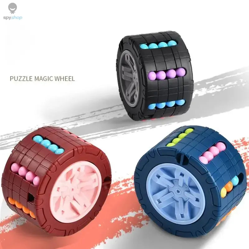 3D Cylinder Cube Toy Magical Bean Gyro Rotate Slide Puzzle Games Relieve Stress Children Educational Montessori Infant Toys Gift Spy-shop.com