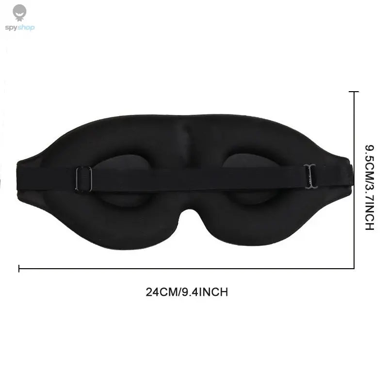 3D Eye Mask Adjustable Suitable for Men and Women with No Pressure on the Eyes Breathable and Light Blocking Eye Mask Black