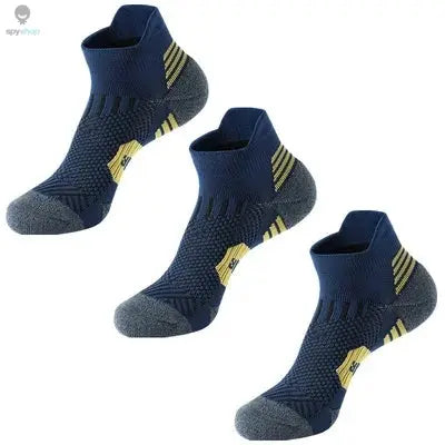 3Pair Professional Fitness Sports Socks Towel Bottom Non-Slip Running Socks Men Women Short Quick-Drying Basketball Training Sox