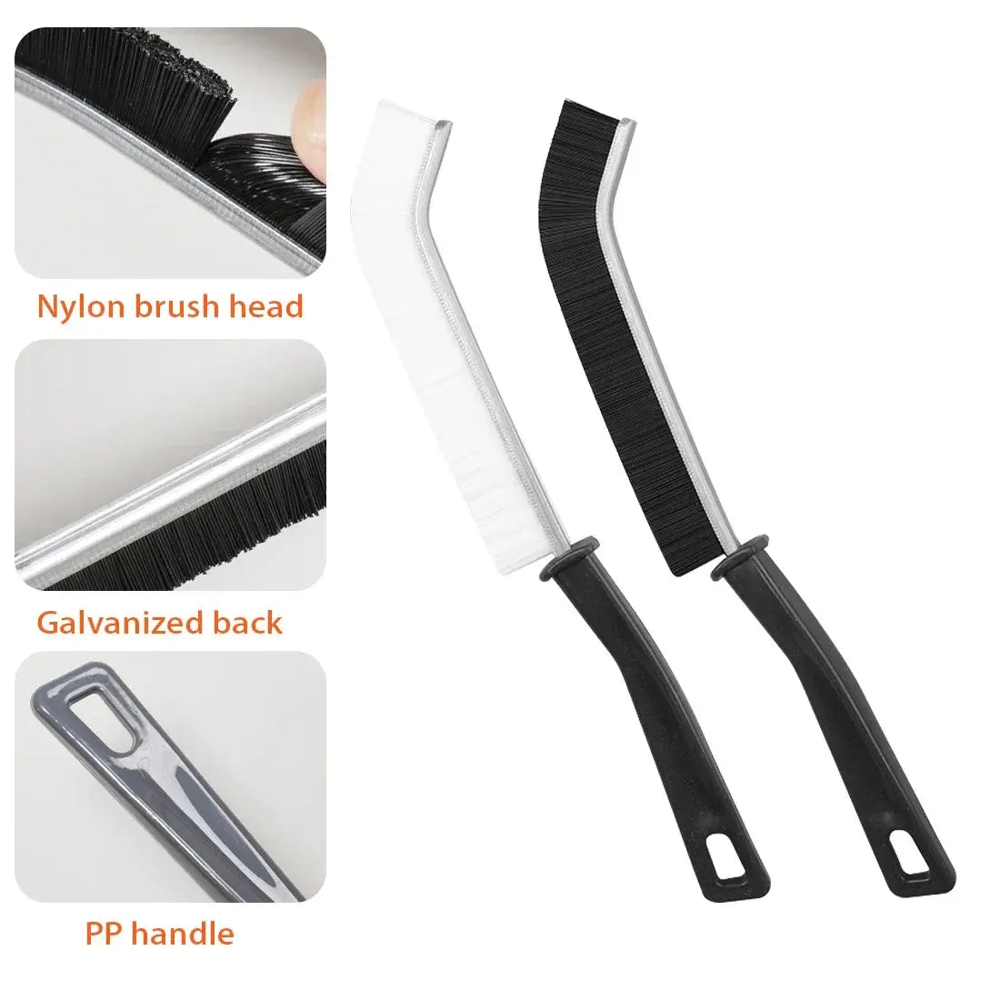 3Pcs Crevice Cleaning Brush Durable Car Kitchen Tile Grout Dead End Bristle Cleaning Brush Bedroom Floor Line Cleaning Brushes