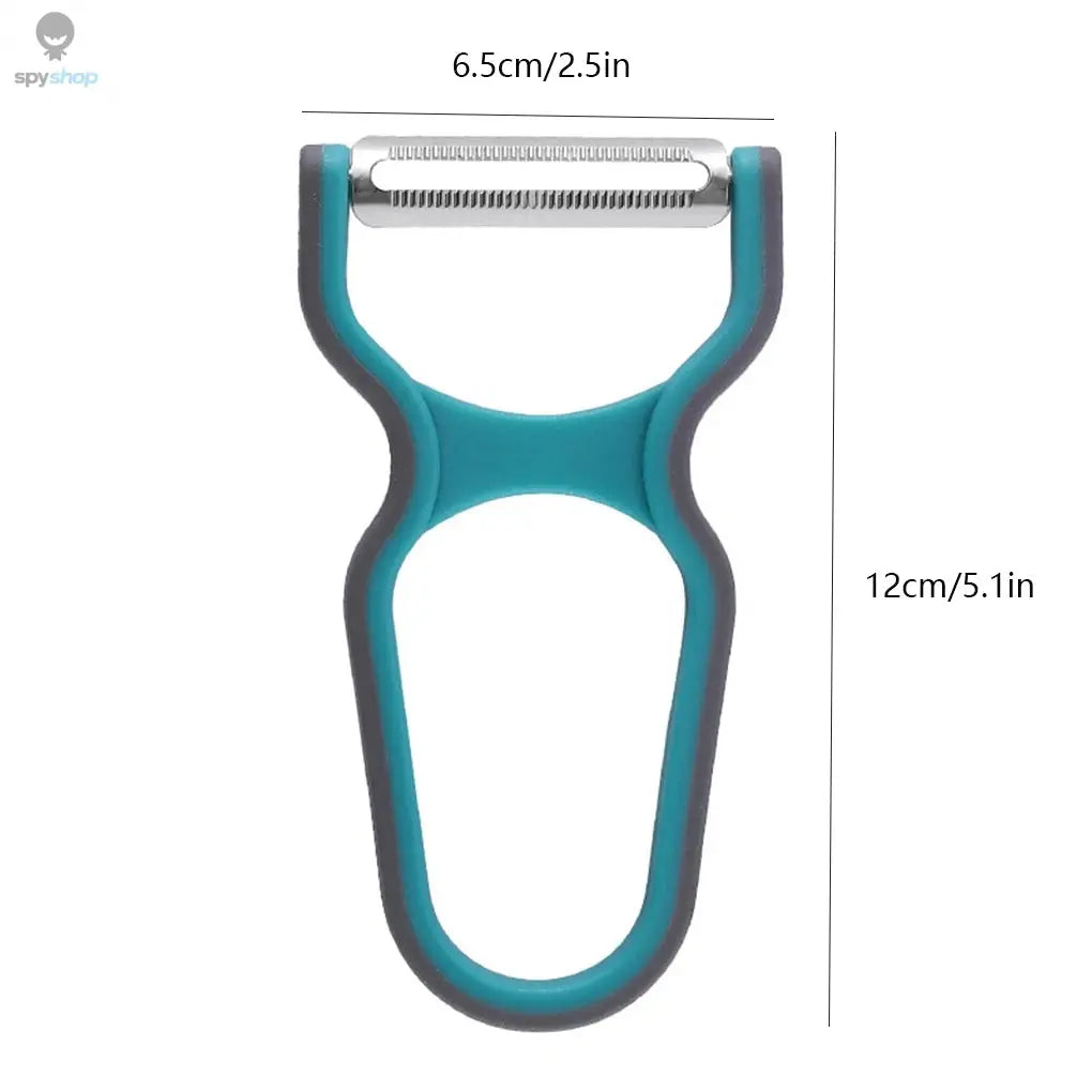 3Pcs Stainless Steel Multi-function Potato Peeler Fruit Vegetable Chopper Mini Spud Slicer Grater Set Random Color Kitchen Tools Spy-shop.com