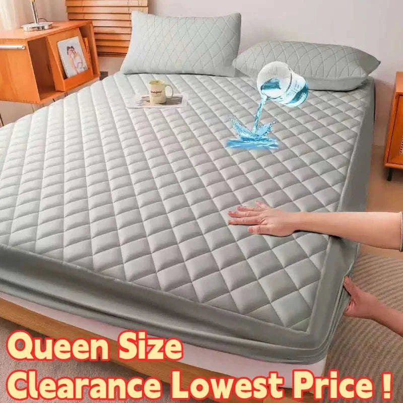3D Air Fabric Waterproof Mattress Protector Breathable Fitted Cover-Queen / United States