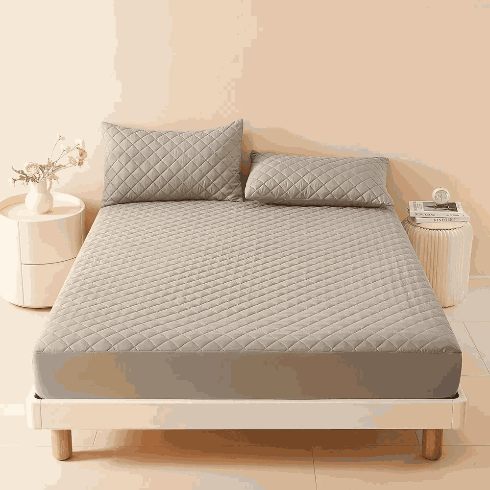 3D Air Fabric Waterproof Mattress Protector, Cool Sleep Shield-Dark Green / 140x200x30cm