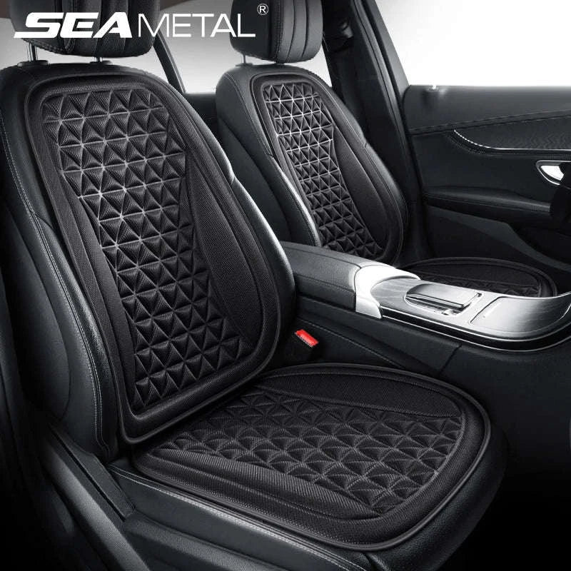 3D Breathable Car Seat Cover-Black rear seat