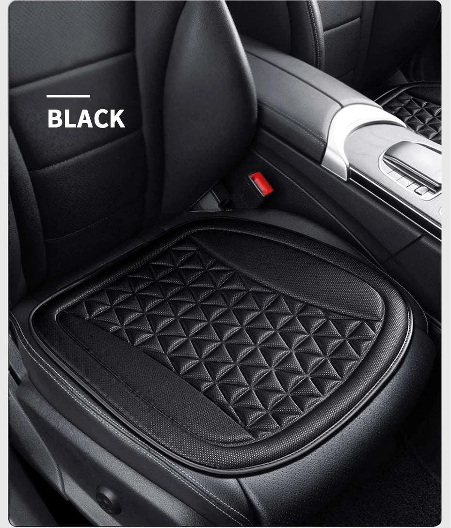 3D Breathable Car Seat Cushion Cover-Black front pad 1pc