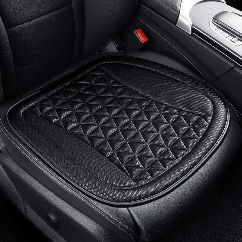 3D Breathable Car Seat Cushion Cover-Black front pad 1pc