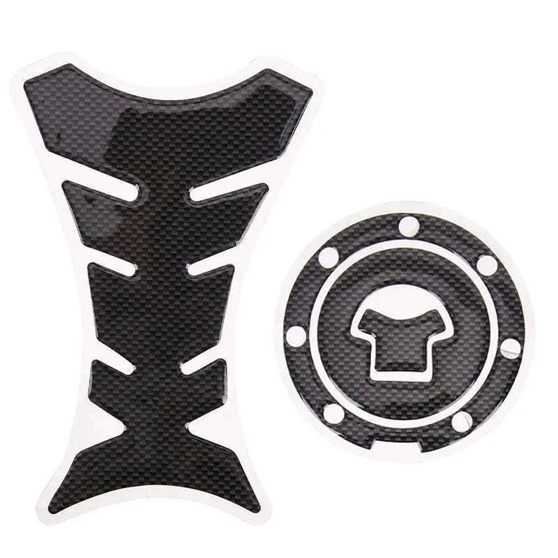 3D Carbon Fiber Gas Cap Cover Sticker for Motorcycles-1 pcs