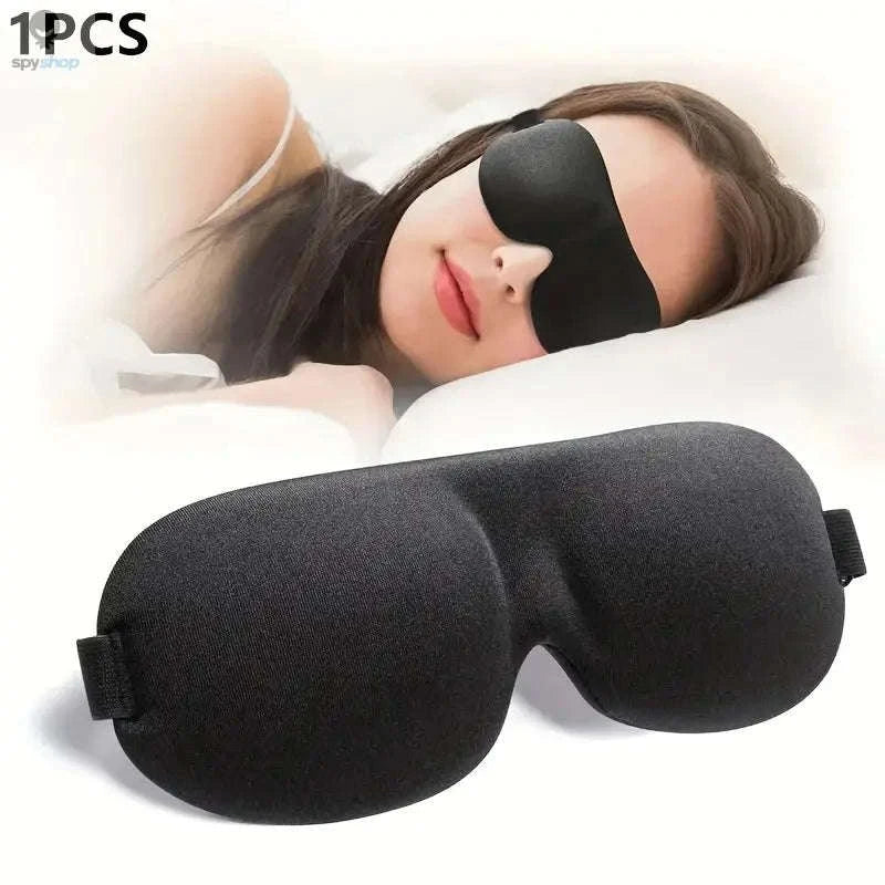 3D Contoured Sleep Mask – Ultra Soft, Breathable Light‑Blocking Eye Cover-4pcs with nose