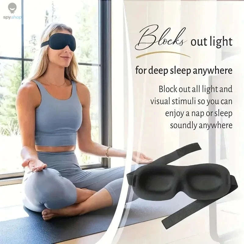 3D Contoured Sleep Mask – Ultra Soft, Breathable Light‑Blocking Eye Cover-4pcs with nose