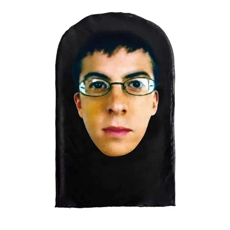 3D Printed Full-Face Cosplay Mask — Stretch Mesh Balaclava-TT-WS24031