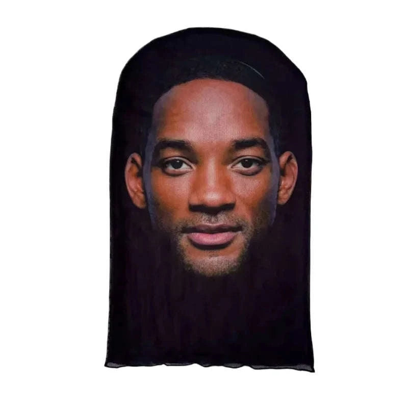 3D Printed Full-Face Cosplay Mask — Stretch Mesh Balaclava-TT-WS24031