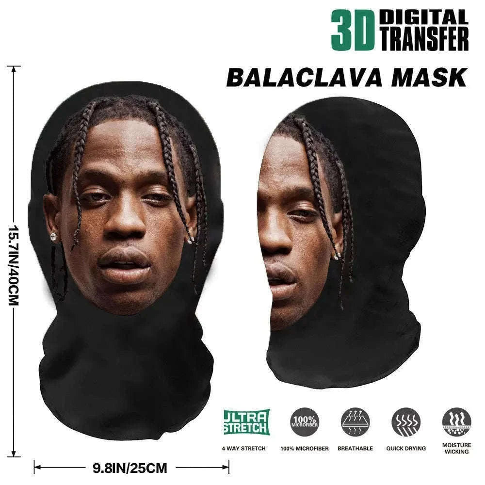 3D Printed Full-Face Cosplay Mask with Stretch Mesh Fit-TT-WS24031