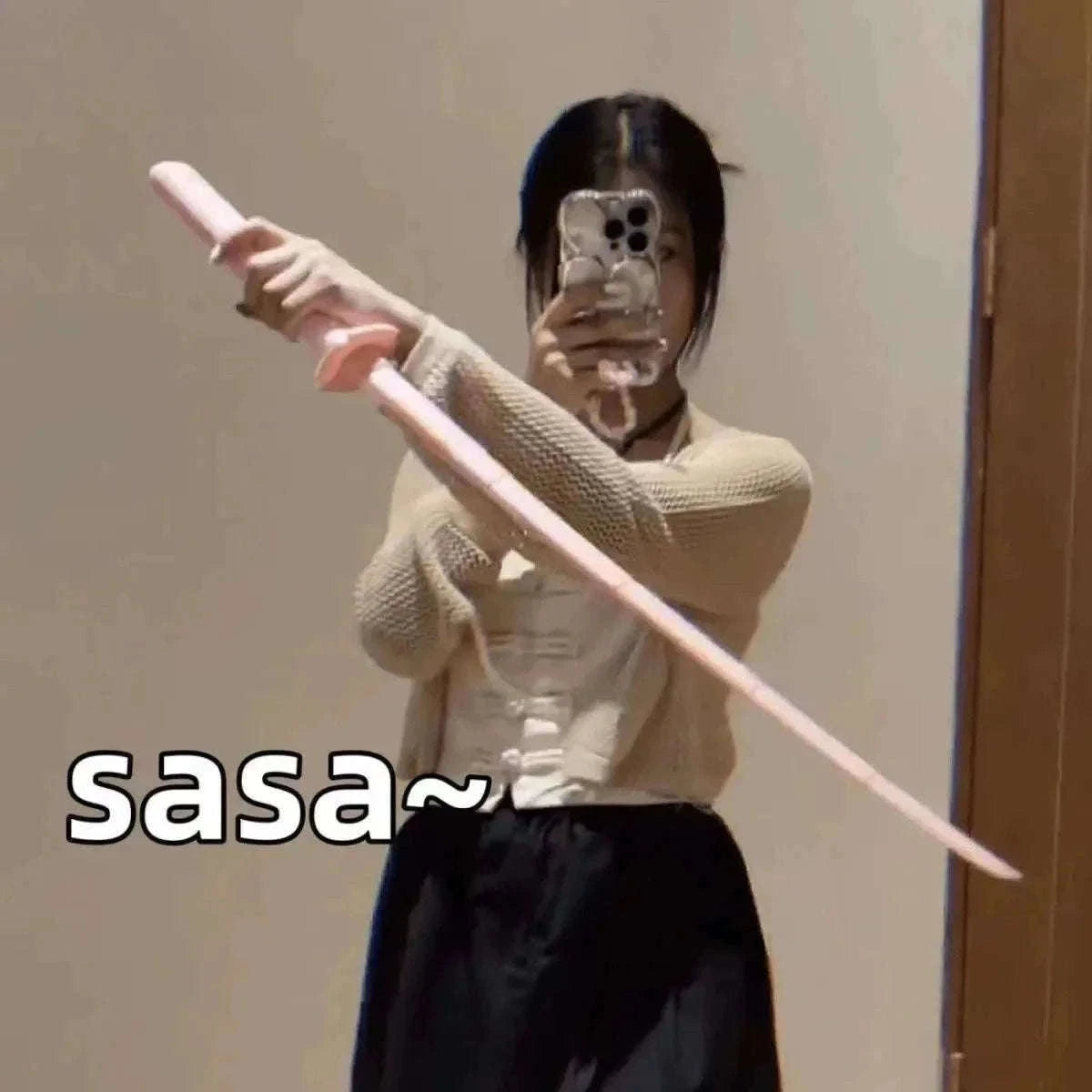 3D Printed Telescopic Katana Toy with Smooth Folding Motion-2PCS