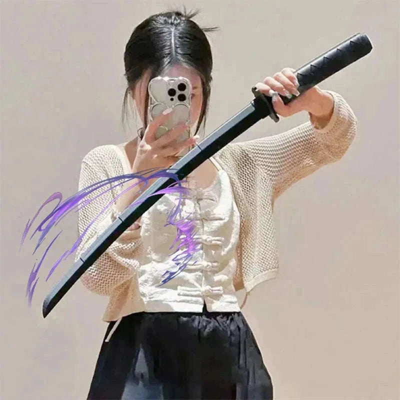 3D Printed Telescopic Katana Toy with Smooth Folding Motion-2PCS