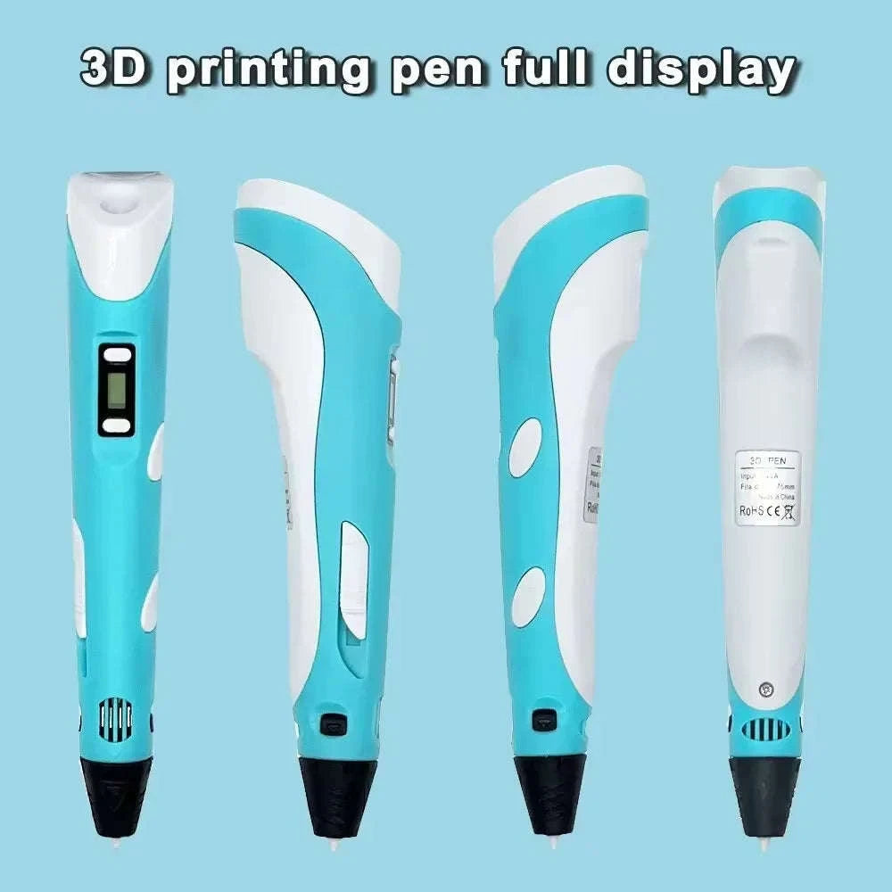 3D Printing Pen Kit-blue 9M PLA bag / 9 Meter / PLA Filagment