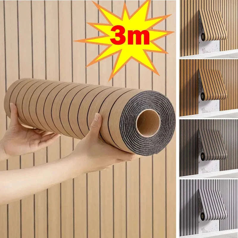 3D Textured Grid Wall Panels Peel and Stick-4 / 40cmX3m / CHINA