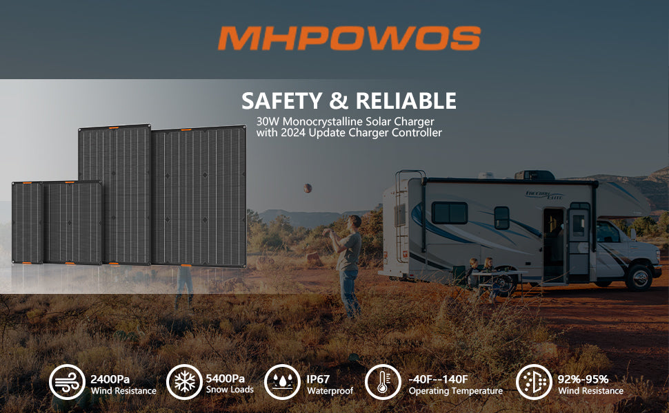 Водоустойчив соларен зарядно-поддържащ уред 30W 12V