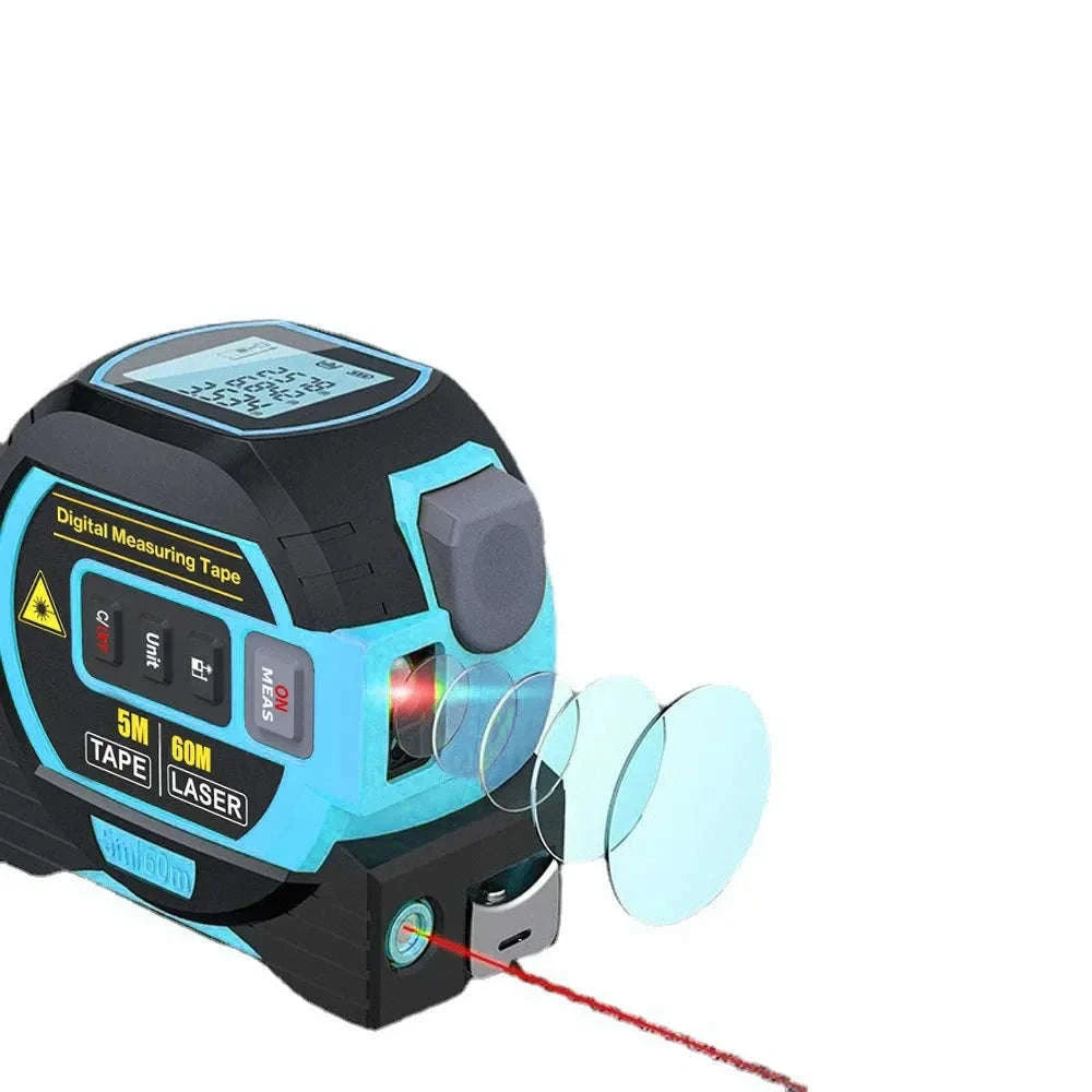 3in1 Laser Rangefinder Distance Meter with Measuring Tape-Type A 60m