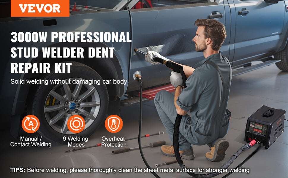 3KW Stud Welder Dent Repair Kit with 9 Modes Auto & Manual-Poland