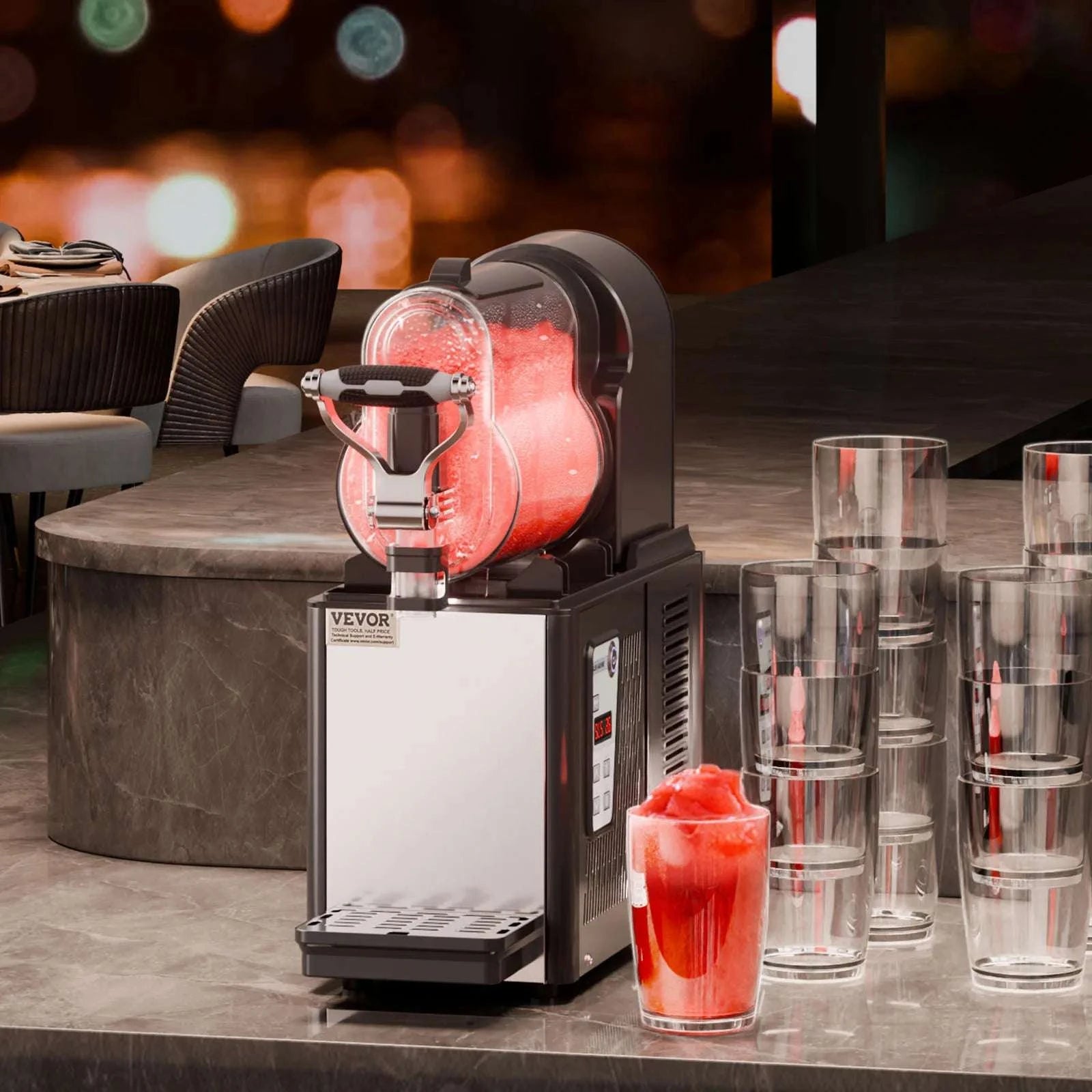 3L Commercial Slushy Machine with Adjustable Temperature Control-3L / United States