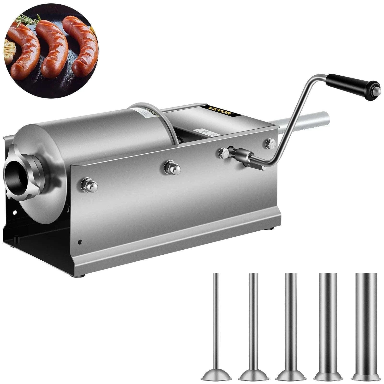 3L Horizontal Sausage Stuffer with 5 Filling Nozzles-GERMANY / 3L