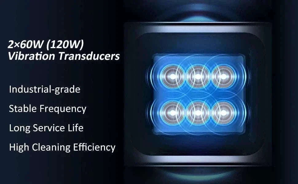 3L Ultrasonic Cleaner with Heat & Timer for Jewelry Glasses-220V-Digital-AU Plug / China Mainland