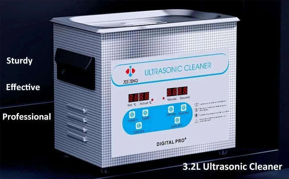 3L Ultrasonic Cleaner with Heat & Timer for Jewelry Glasses-220V-Digital-AU Plug / China Mainland