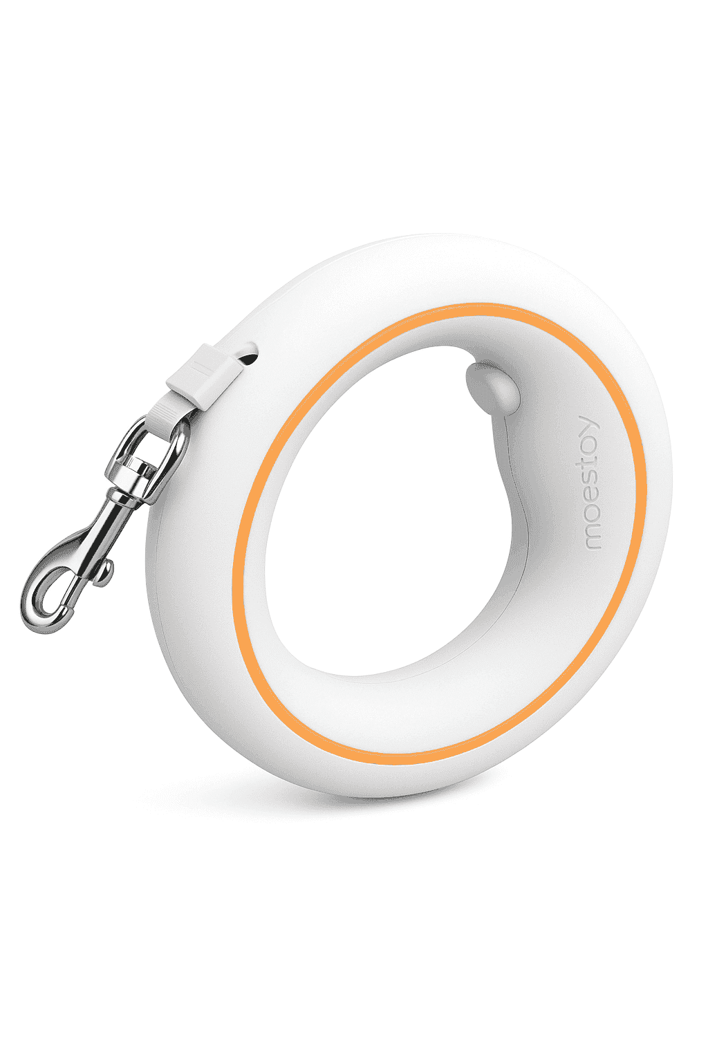 3m Retractable Dog Leash with One-Hand Brake & Anti-Slip Handle-Orange