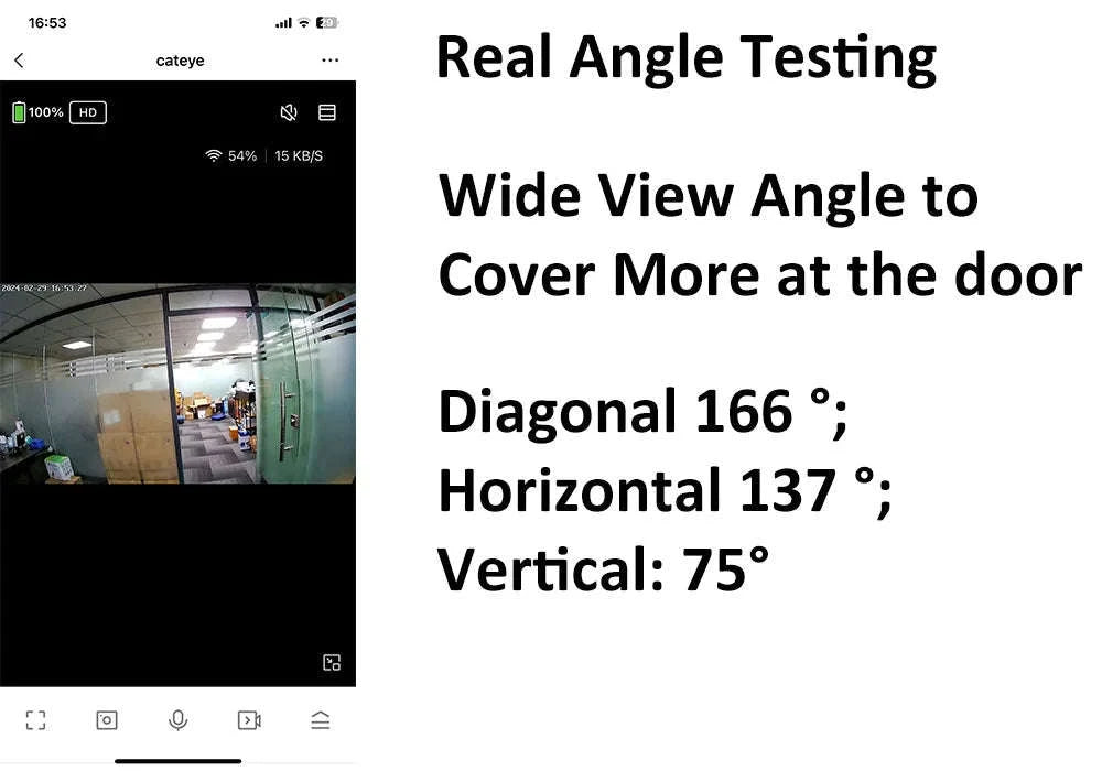 3MP Smart WiFi Peephole Camera-Peephole