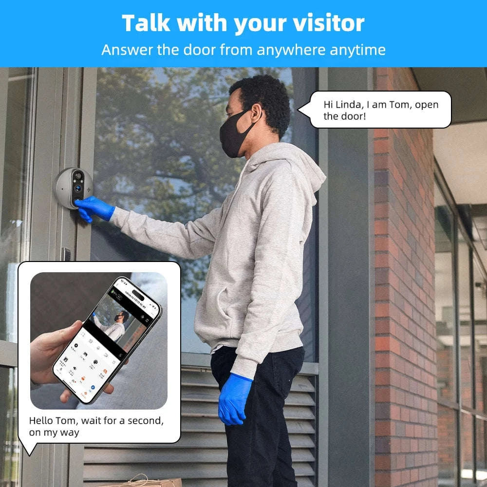 3MP Smart WiFi Peephole Camera-Peephole