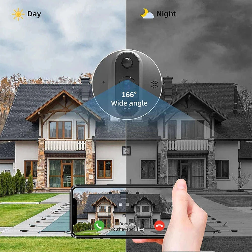 3MP Smart WiFi Peephole Camera with 4.3-inch LCD Viewer-Peephole