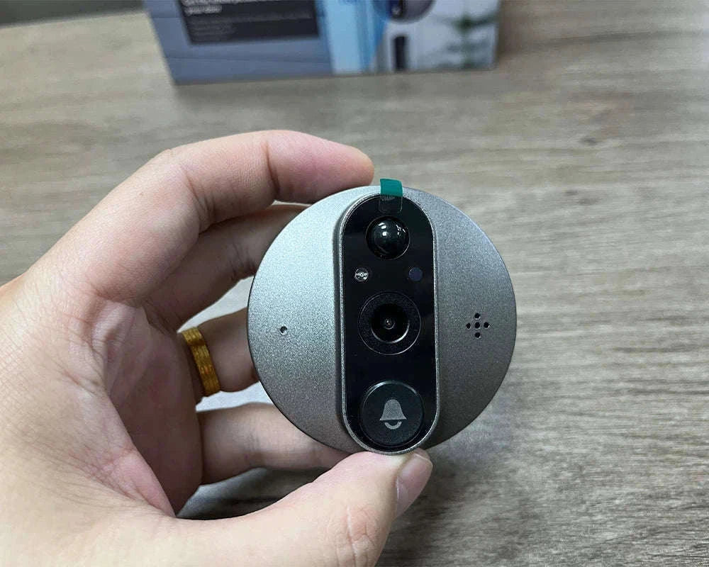 3MP Smart WiFi Peephole Camera with 4.3-inch LCD Viewer-Peephole