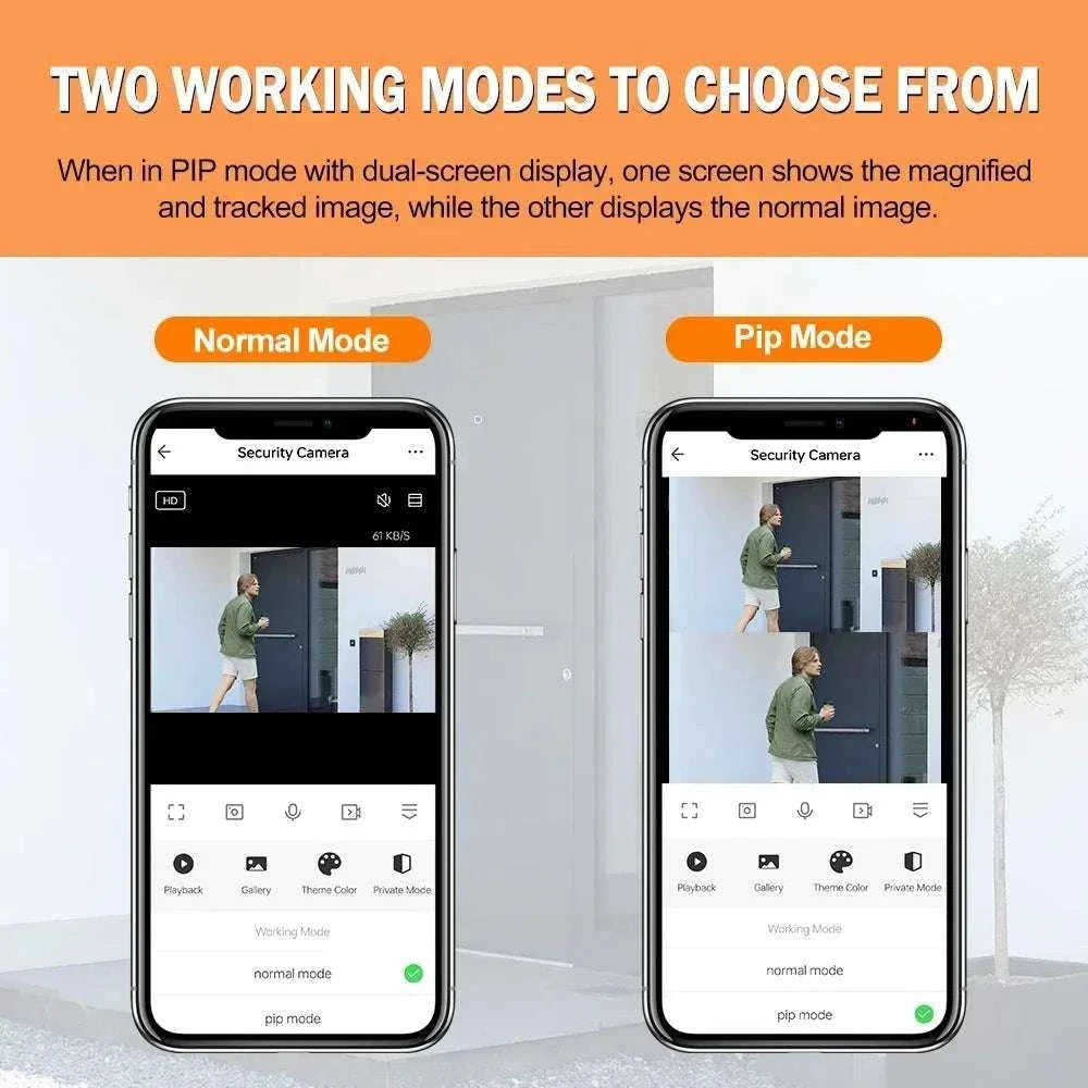 3MP WiFi Door Viewer Camera with Motion Detection & 2-Way Audio-Only Camera