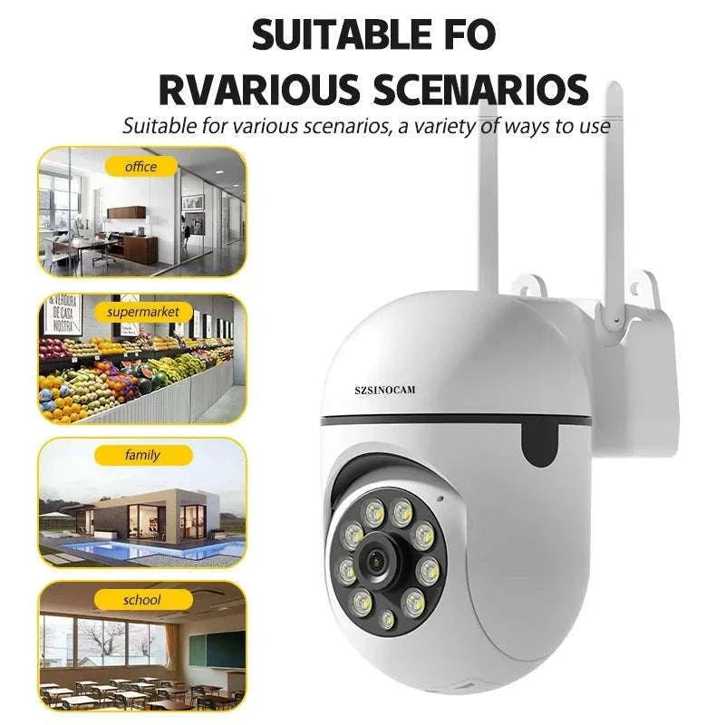 3MP WiFi PTZ Security Camera with 360° View & Two-Way Audio-