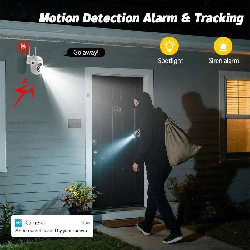 3MP WiFi PTZ Security Camera with 360° View & Two-Way Audio-