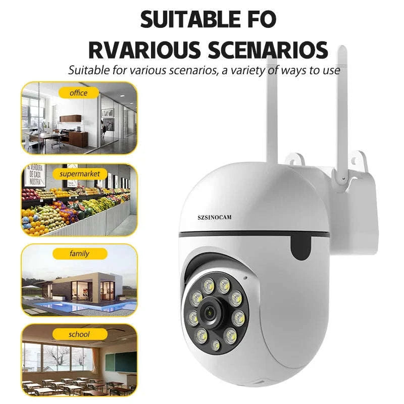 3MP WiFi PTZ Security Camera with 360° View & Two-Way Audio-WiFi NO Card / United States