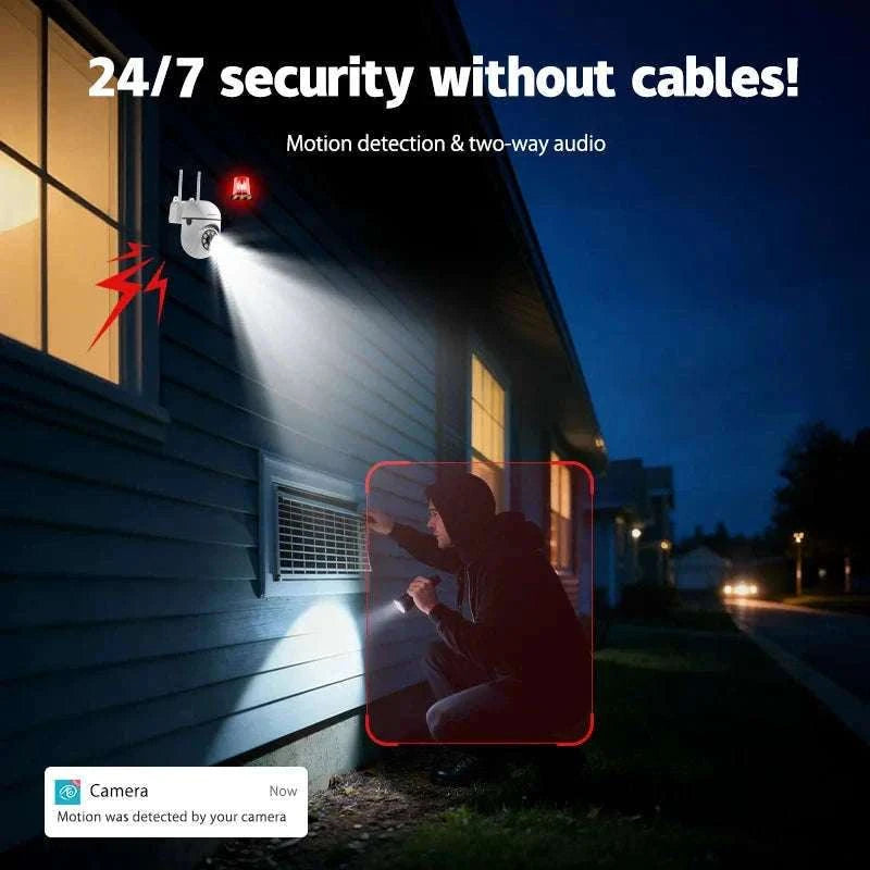3MP WiFi PTZ Security Camera with 360° View & Two-Way Audio-WiFi NO Card / United States