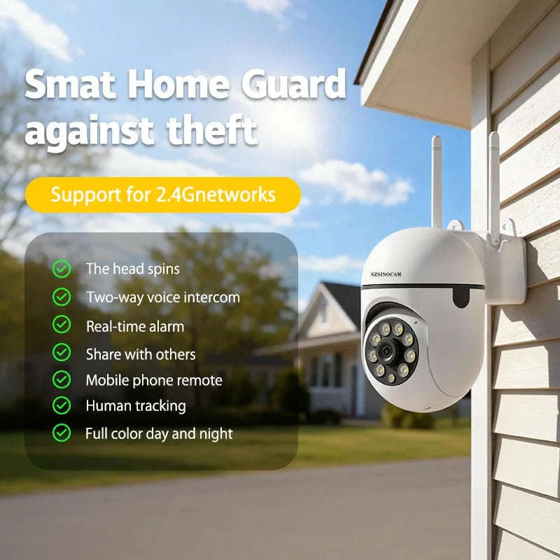 3MP WiFi PTZ Security Camera with 360° View & Two-Way Audio-WiFi NO Card / United States