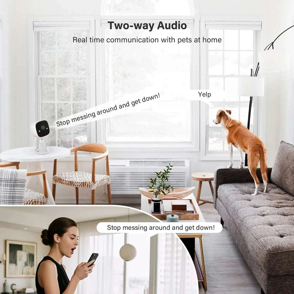 3MP WiFi Security Camera 1296P Outdoor Indoor Waterproof IP66-4PCS / United States