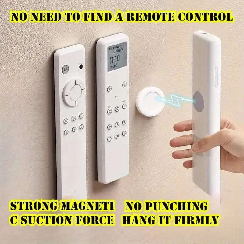3pcs Magnetic Remote Holder – No-Drill Wall Mount Organizer-3pcs
