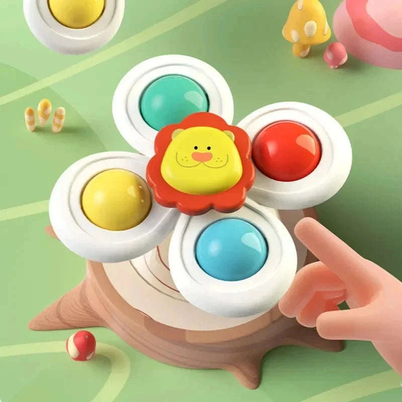 3PCS Suction Cup Spinner Toy for Bath-3pcs