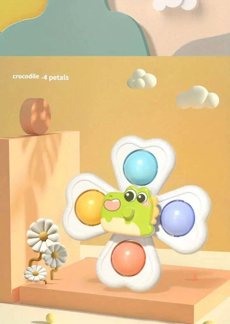 3PCS Suction Cup Spinner Toy for Bath-3pcs